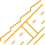 Golden diagonal woven ribbon design element.