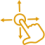 Golden labyrinth path forming an S shape within a compass.